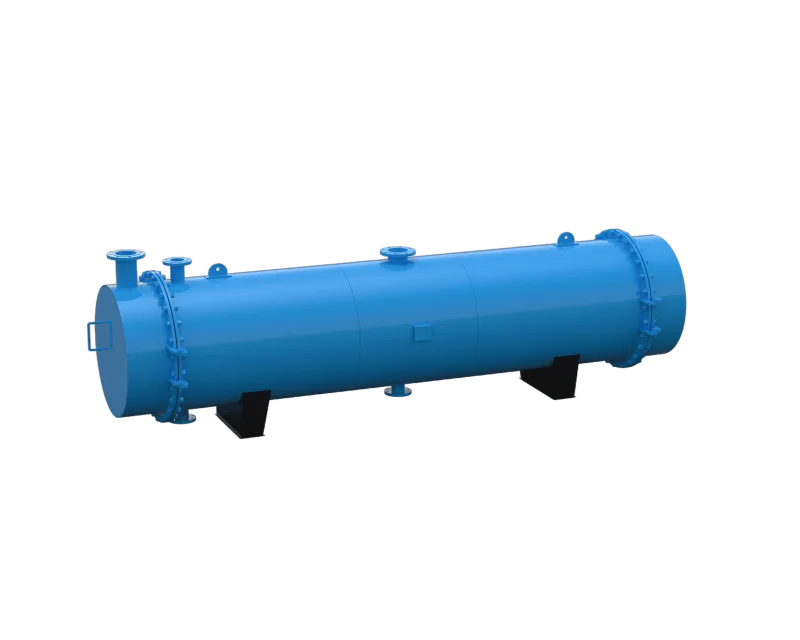 U-tube condenser with corrosion-resistant tube sheet