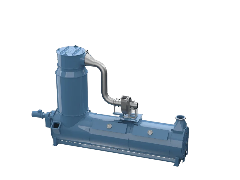 air-based industrial meal cooler for rendering plants